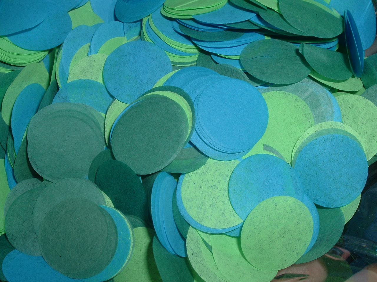 5oz Tissue Paper Confetti - Blue & Green